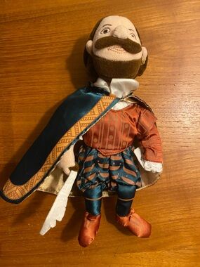 Vintage Collectible Shakespeare Hamlet Doll 9.5”